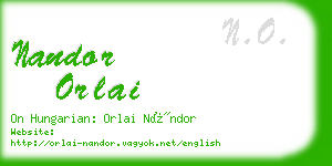 nandor orlai business card